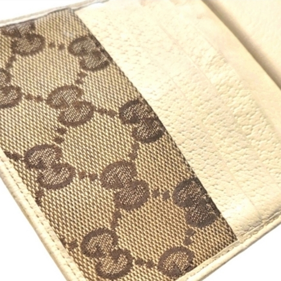 AU Elegant Timeless GUCCI VTG Red & Gold Leather Compact Wallet w/ Serial# EUC - Picture 14 of 16